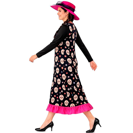 Disfraz de Catrina Mexicana para mujer perfil