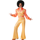 Disfraz de Disco dorado años 70 para hombre