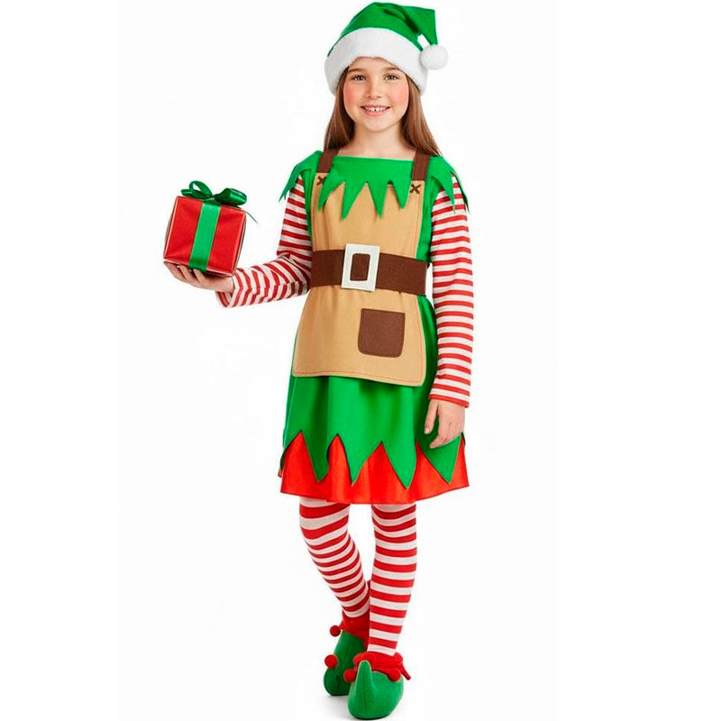 Disfraz de Elfa Navidad para niña