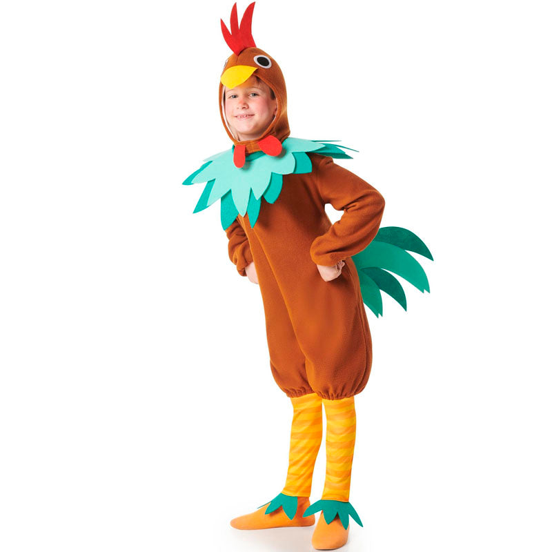 Disfraz de Gallo marrón para niño