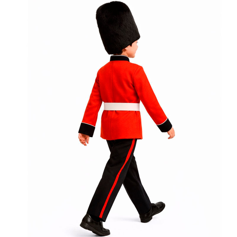 Disfraz de Guardia Real Inglés para niño espalda