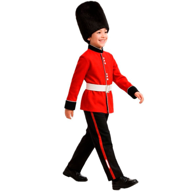 Disfraz de Guardia Real Inglés para niño perfil
