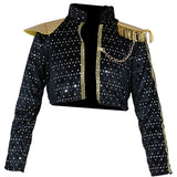 Disfraz de K-pop Silver Leader para niña Pieza uno