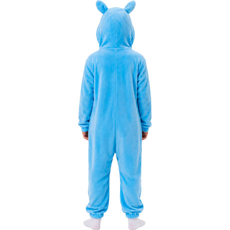 Disfraz de Labubu azul infantil espalda