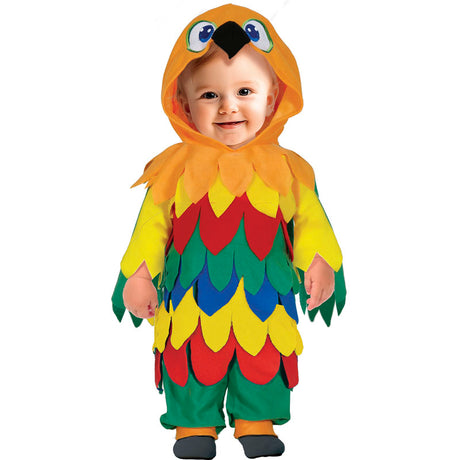 Disfraz de Loro Tropical para bebé