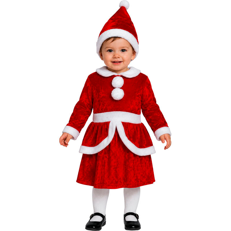 Disfraz de Mamá Noel rojo para bebé