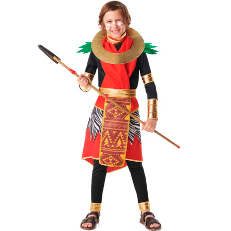Disfraz de Masái Tanzania infantil Niño