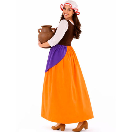 Disfraz de Mesonera Medieval Adulto espalda