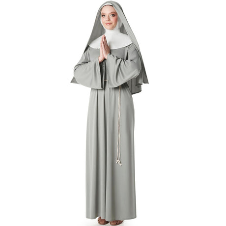 Disfraz de Monja Gris para mujer