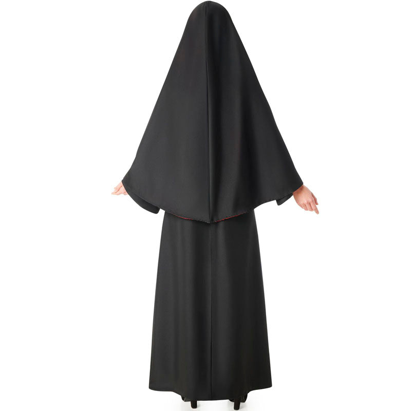 Disfraz de Monja de Convento para mujer Espalda