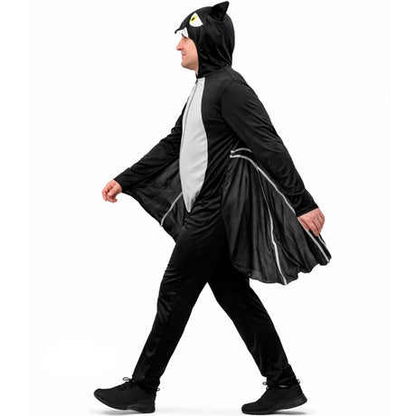 Disfraz de Murciélago negro para hombre perfil