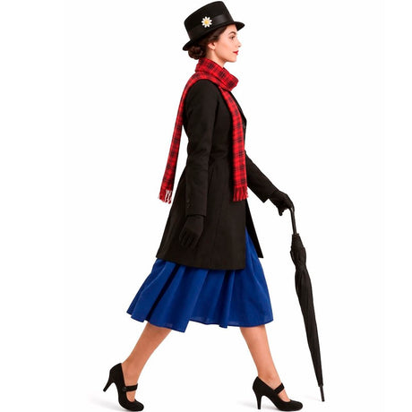 Disfraz de Niñera Mary Poppins para mujer perfil