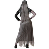 Disfraz de Novia zombie gris para mujer Espalda
