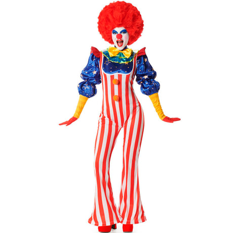 Disfraz de Payasa Americana para mujer