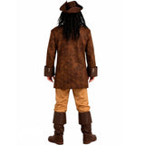 Disfraz de Pirata Black Sam para hombre espalda