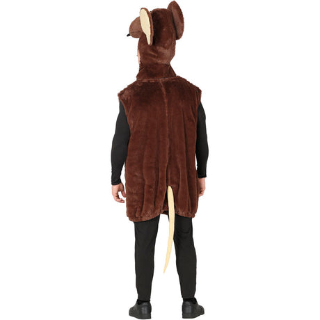 Disfraz de Rata marrón para hombre Espalda