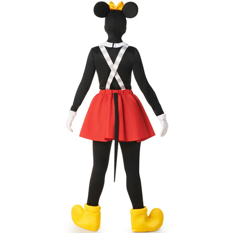 Disfraz de Ratoncita Minnie con parche para mujer Espalda