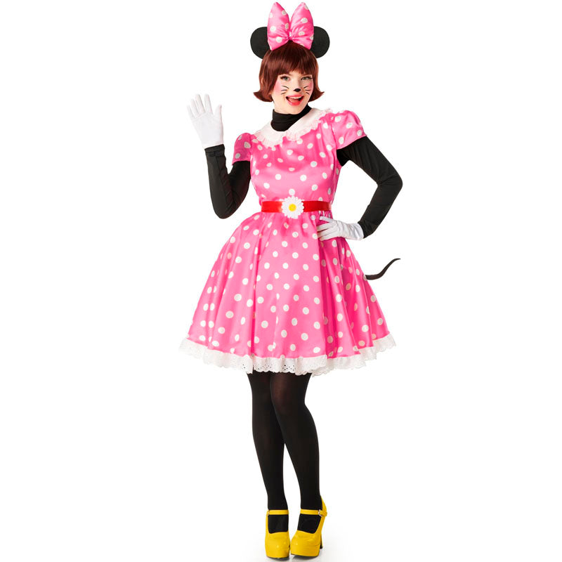 Disfraz de Ratoncita Minnie rosa para mujer