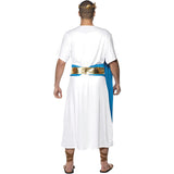 Disfraz de Senador Romano capa azul para hombre Espalda