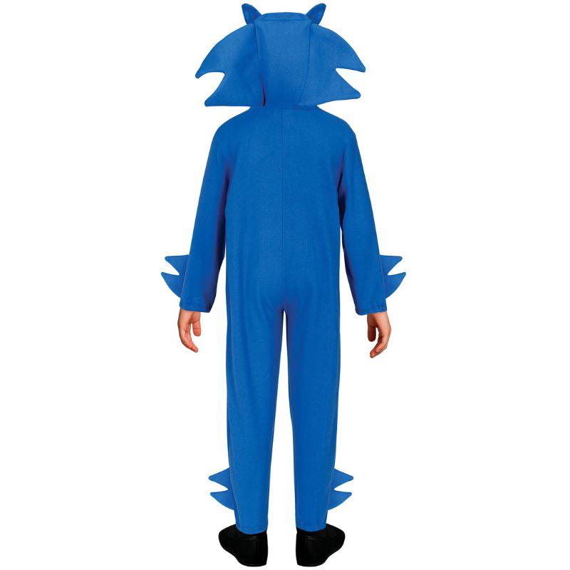 Disfraz de Sonic Kigurumi para niño Espalda
