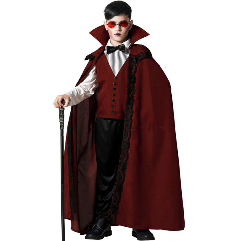 Disfraz de Vampiro burdeos para niño