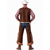 Disfraz de Vaquero Lucky Luke para hombre espalda