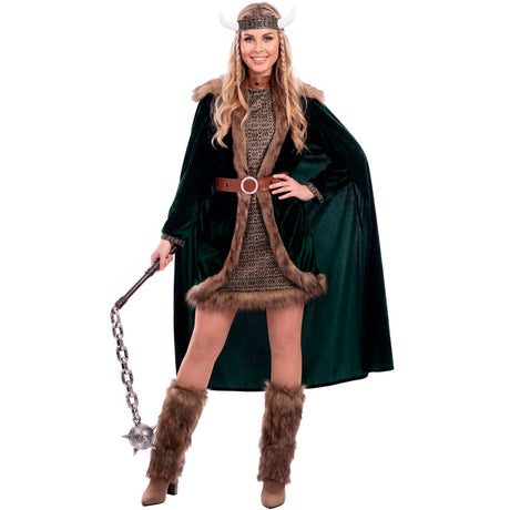 Disfraz de Vikinga Deluxe para mujer