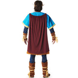 Disfraz de Vikingo azul para hombre Espalda