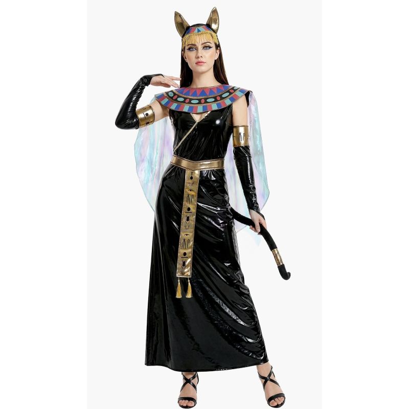 Disfraz de Diosa Anubis negro para mujer