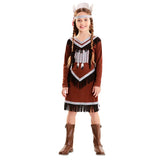 Disfraz Doble de India y Vaquera para niña India