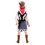 Disfraz Doble de India y Vaquera para niña Espalda