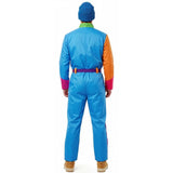 Disfraz de Esquiador azul para hombre Espalda