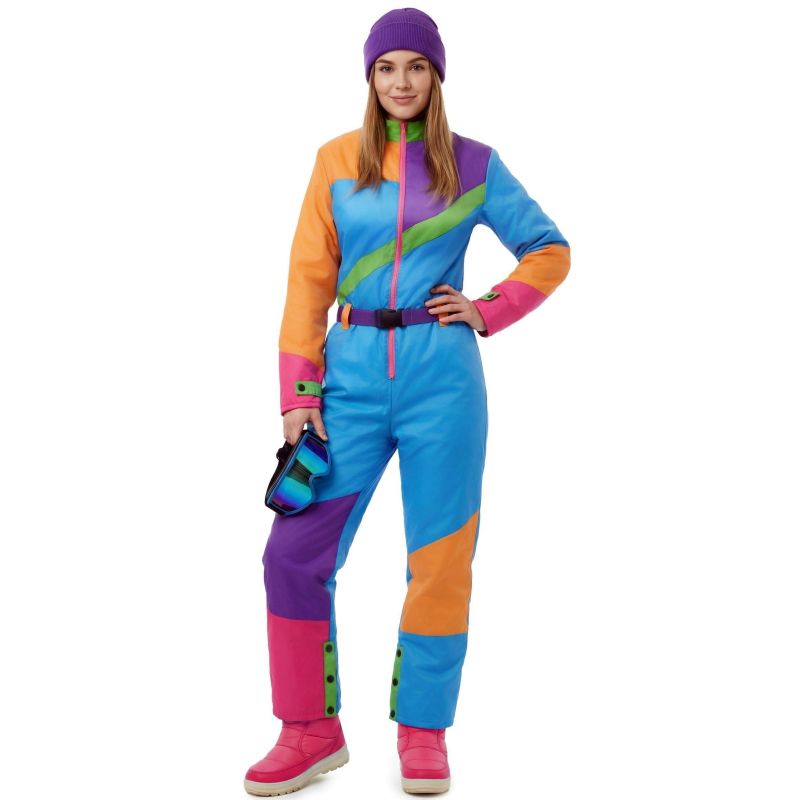 Disfraz de Esquiadora azul para mujer