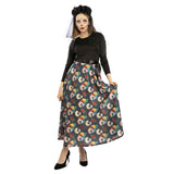 Disfraz Falda Día de los Muertos para mujer