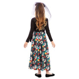 Disfraz Falda Día de los Muertos para niña Espalda