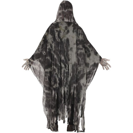 Disfraz de Fantasma Gris para hombre Espalda