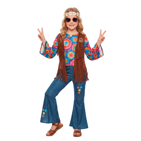 Disfraz de Hippie Chill para niña Bis
