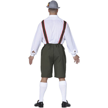 Disfraz de Lederhose Tirolés para hombre Espalda