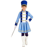 Disfraz de Majorette azul para niña