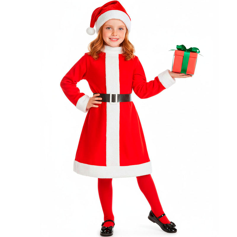 Disfraz de Mamá Noel Tradicional para niña ia