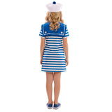 Disfraz de Marinera Alta Mar para niña Espalda