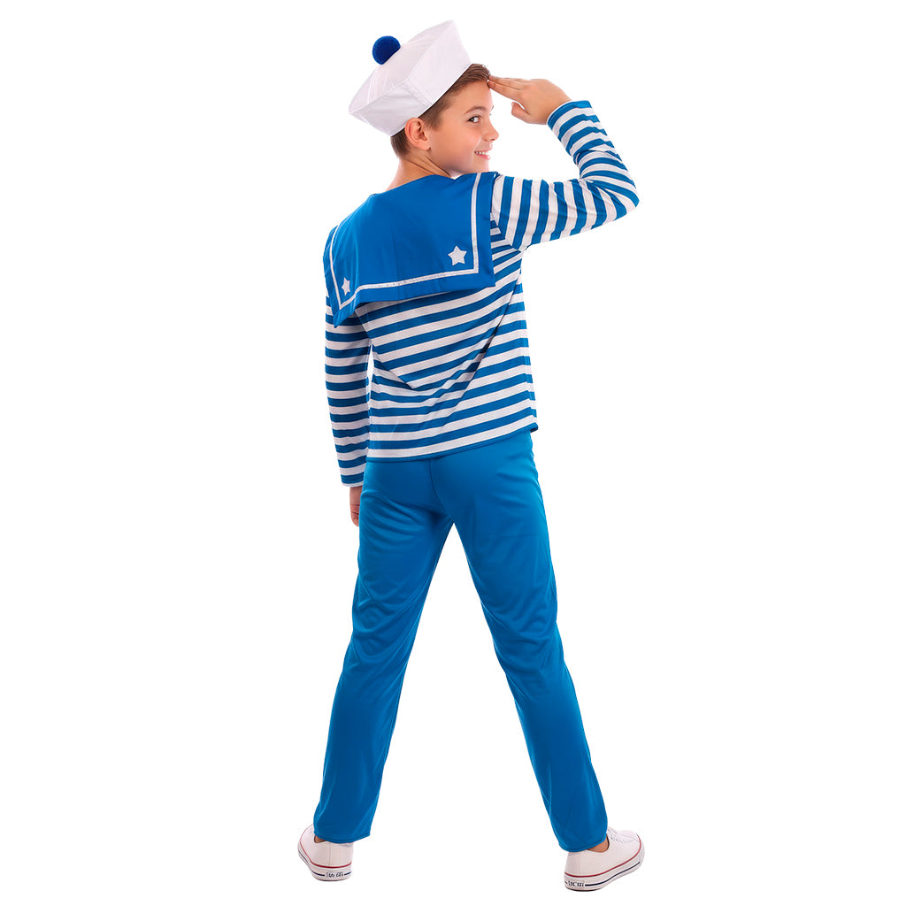 Disfraz de Marinero Alta Mar niño Espalda
