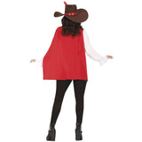 Disfraz de Mosquetera D´Artagnan para mujer Espalda