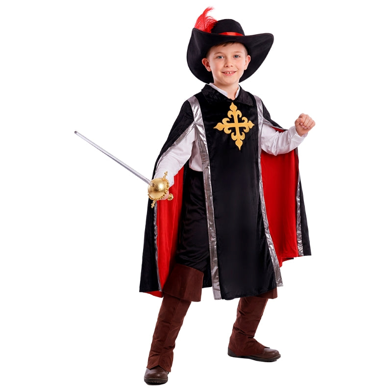Disfraz de Mosquetero Athos para niño Perfil
