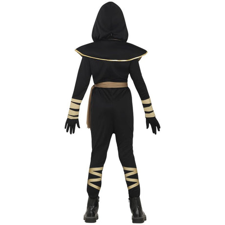Disfraz de Ninja Kombat para niña Espalda
