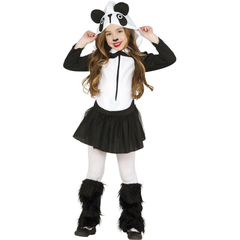Disfraz de Oso Panda con Capucha para niña