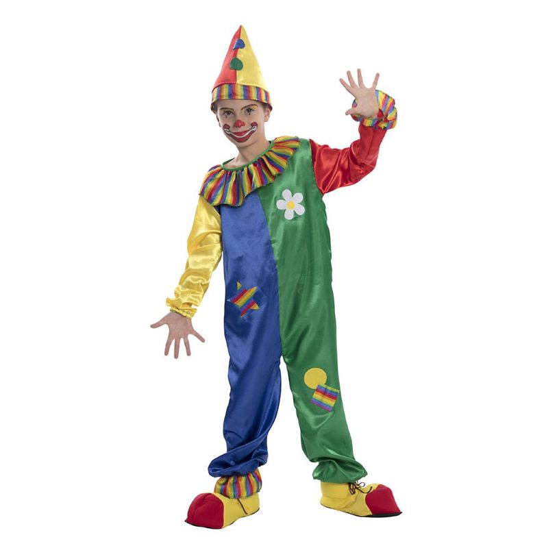 Disfraz de Payaso Desigual Multicolor para niño Bis