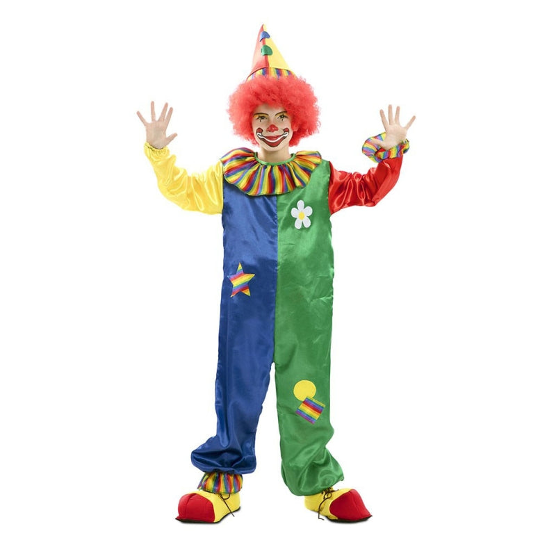 Disfraz de Payaso Desigual Multicolor para niño