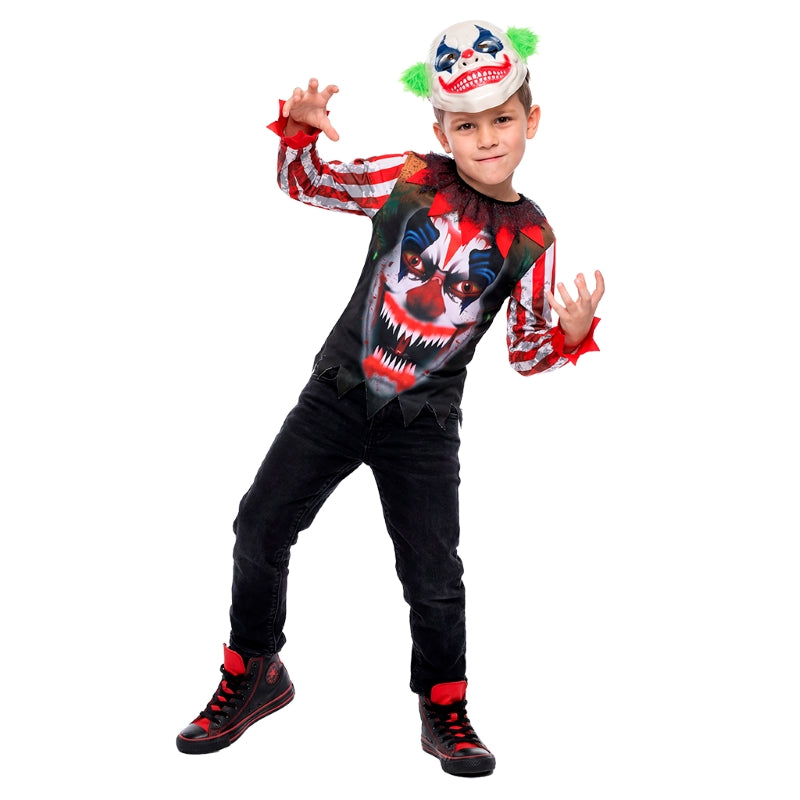 Disfraz de Payaso Smily Killer para niño Perfil