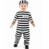 Disfraz de Preso Tatuado para bebé Bis